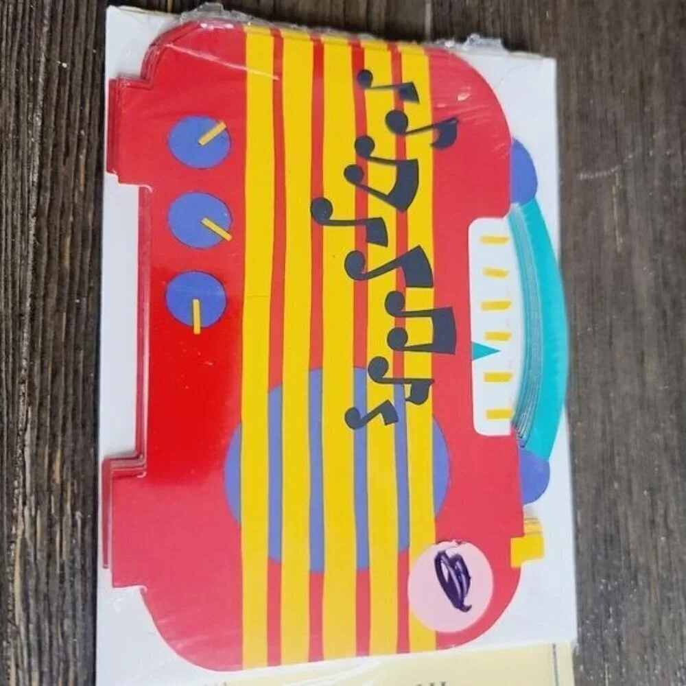 Vintage 80s 90s Hallmark Cards Music Boombox Party Invitations